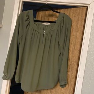 Olive green blouse